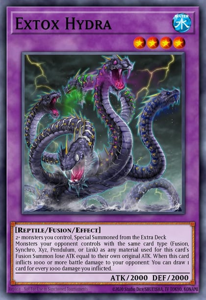 Extox Hydra (Quarter Century Secret Rare), Battles of Legend: Monstrous Revenge BLMR-EN007