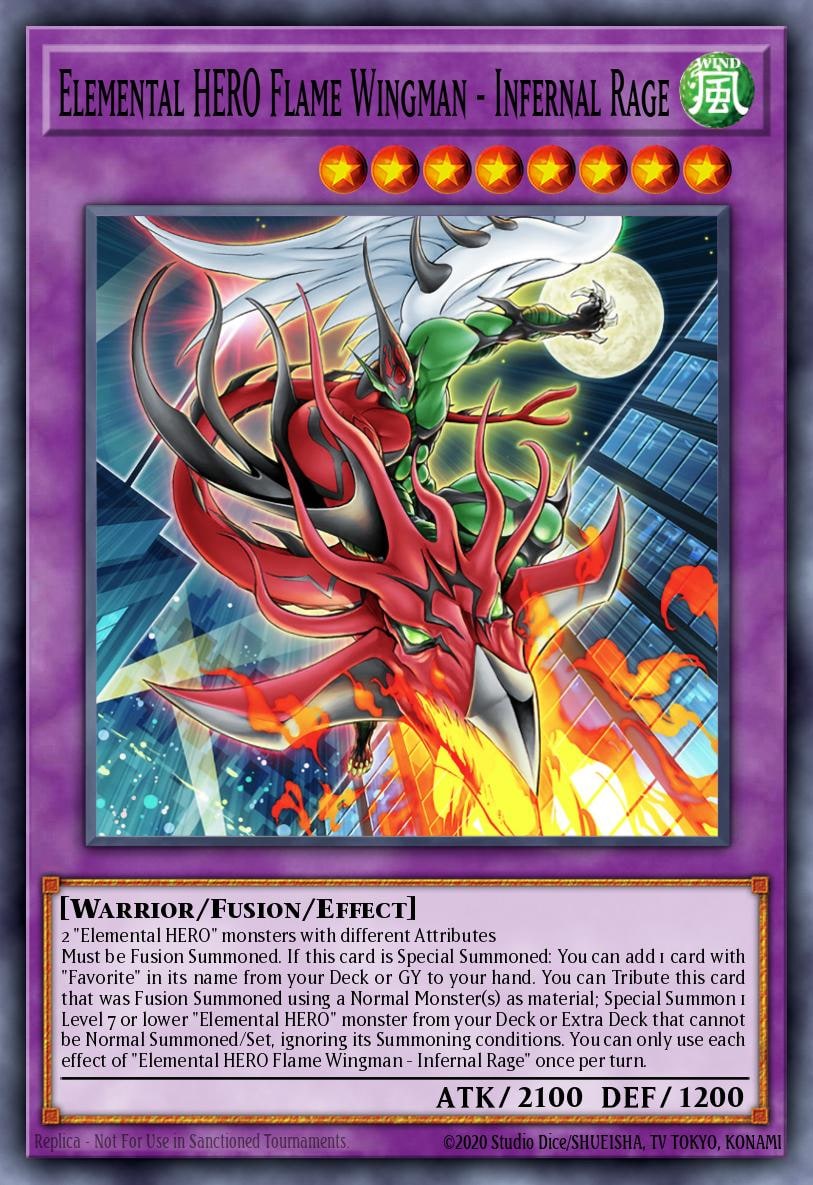 Elemental HERO Flame Wingman - Infernal Rage, Battles of Legend: Monstrous Revenge BLMR-EN012