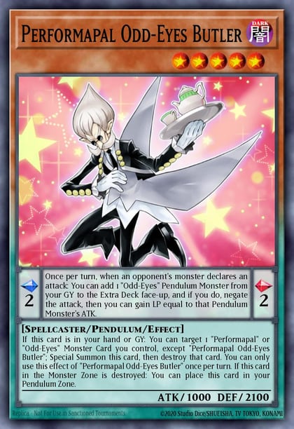 Performapal Odd-Eyes Butler, Battles of Legend: Monstrous Revenge BLMR-EN028
