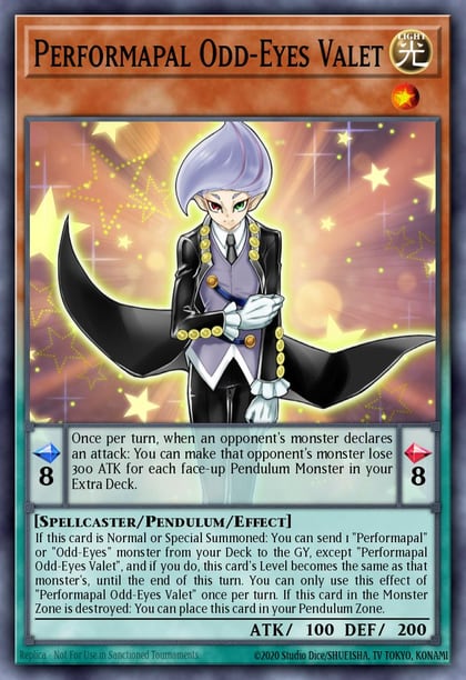Performapal Odd-Eyes Valet, Battles of Legend: Monstrous Revenge BLMR-EN029