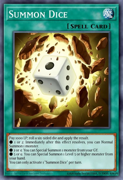 Summon Dice, Battles of Legend: Relentless Revenge BLRR-EN002