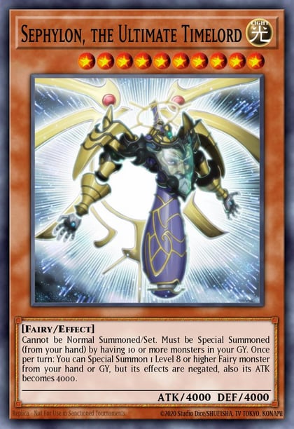 Sephylon, the Ultimate Timelord, Battles of Legend: Relentless Revenge BLRR-EN056