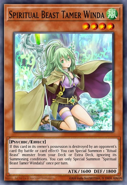 Spiritual Beast Tamer Winda, Battles of Legend: Terminal Revenge BLTR-EN070
