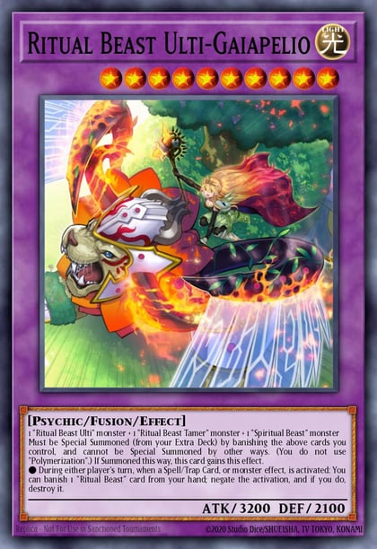Ritual Beast Ulti-Gaiapelio, Battles of Legend: Terminal Revenge BLTR-EN086