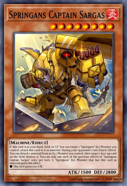 Springans Captain Sargas, Blazing Vortex BLVO-EN009