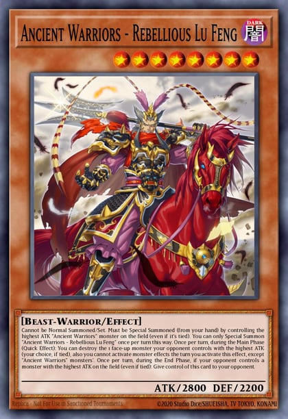 Ancient Warriors - Rebellious Lu Feng, Blazing Vortex BLVO-EN025
