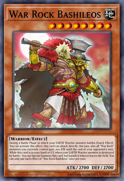 War Rock Bashileos, Blazing Vortex BLVO-EN097