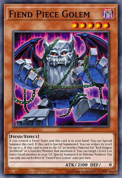 Fiend Piece Golem, Blazing Dominion BLZD-EN003