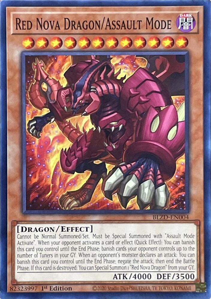 Red Nova Dragon/Assault Mode, Blazing Dominion BLZD-EN004