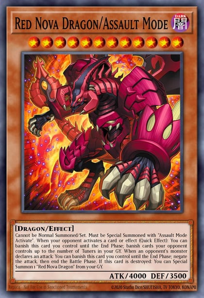 Red Nova Dragon/Assault Mode, Blazing Dominion BLZD-EN004