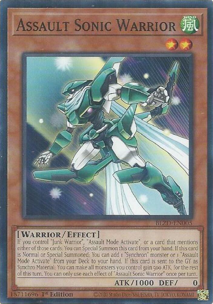 Assault Sonic Warrior, Blazing Dominion BLZD-EN005