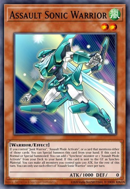 Assault Sonic Warrior, Blazing Dominion BLZD-EN005