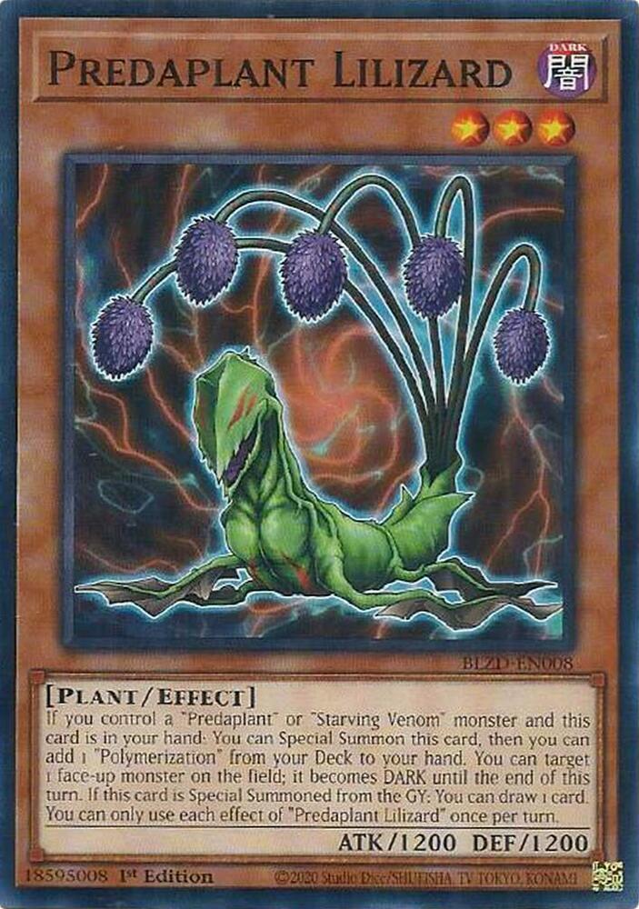 Predaplant Lilizard, Blazing Dominion BLZD-EN008