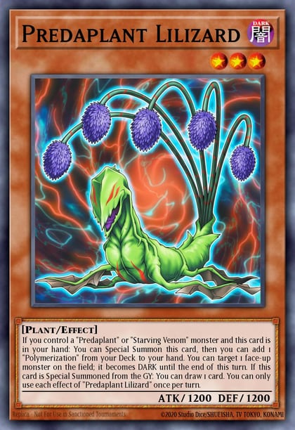 Predaplant Lilizard, Blazing Dominion BLZD-EN008