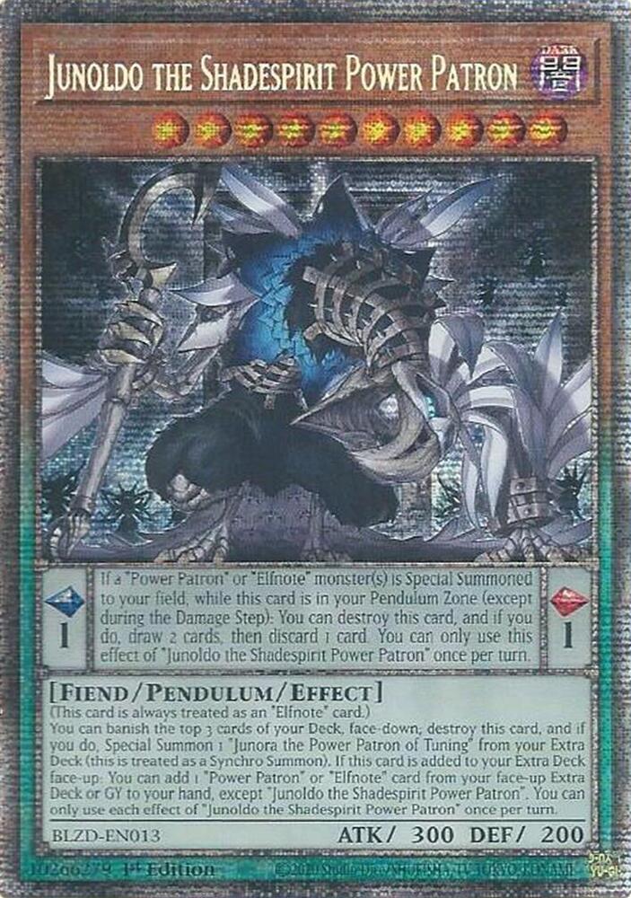 Junoldo the Shadespirit Power Patron (Starlight Rare), Blazing Dominion BLZD-EN013