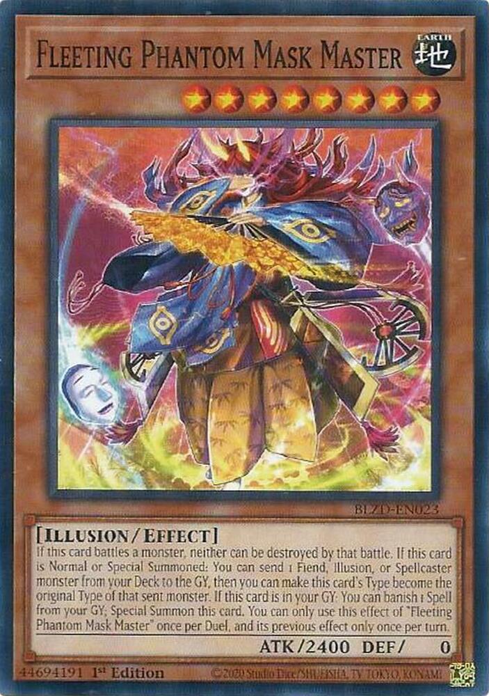 Fleeting Phantom Mask Master, Blazing Dominion BLZD-EN023