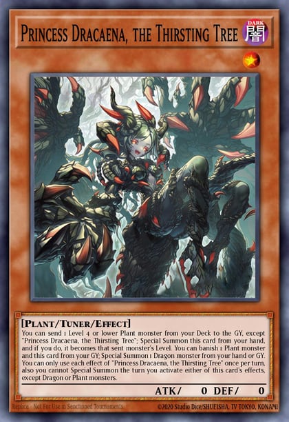 Princess Dracaena, the Thirsting Tree, Blazing Dominion BLZD-EN027