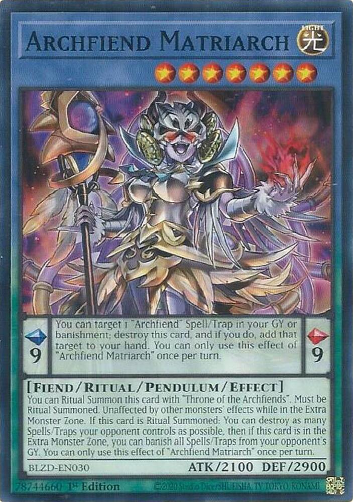 Archfiend Matriarch, Blazing Dominion BLZD-EN030