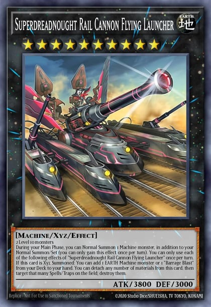 Superdreadnought Rail Cannon Flying Launcher, Blazing Dominion BLZD-EN044