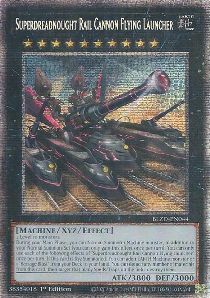 Superdreadnought Rail Cannon Flying Launcher (Starlight Rare), Blazing Dominion BLZD-EN044