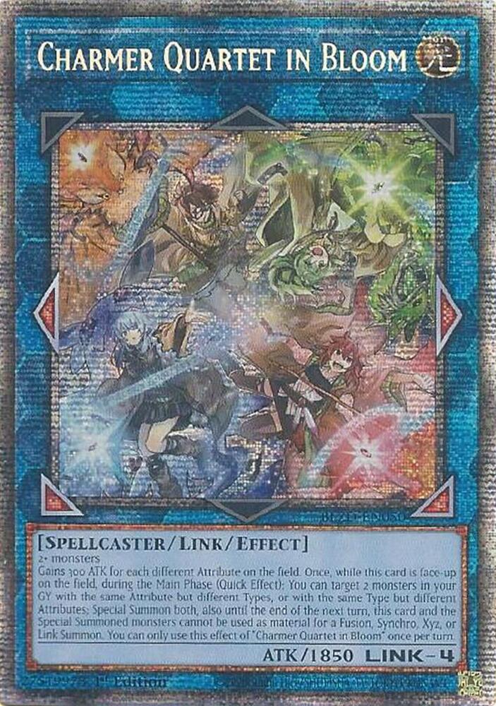 Charmer Quartet in Bloom (Starlight Rare), Blazing Dominion BLZD-EN050