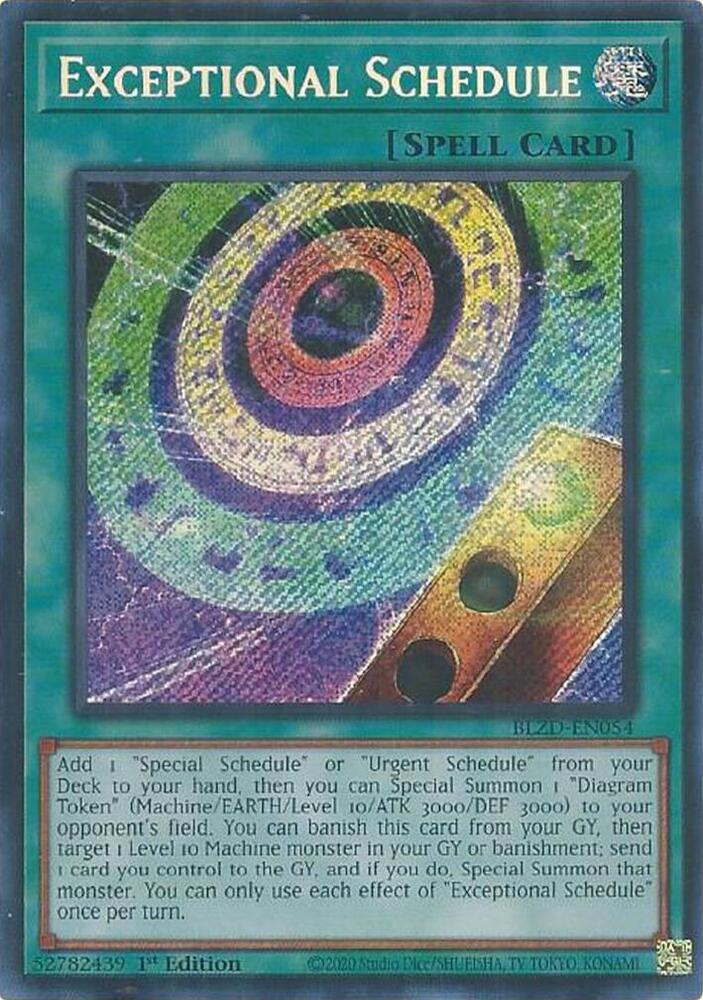 Exceptional Schedule, Blazing Dominion BLZD-EN054