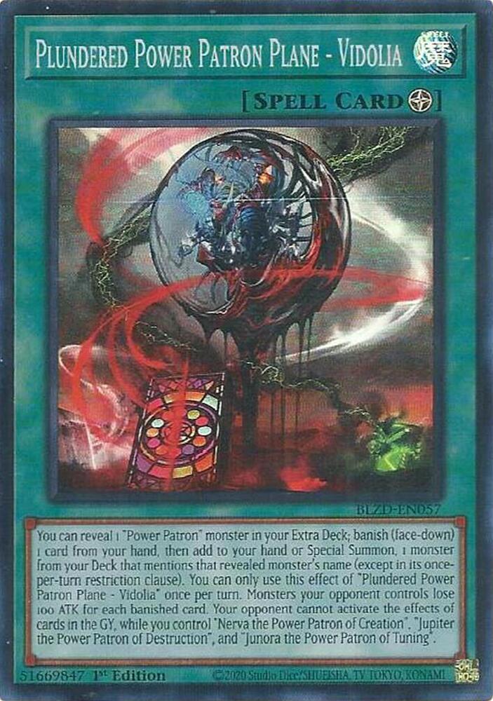 Plundered Power Patron Plane - Vidolia, Blazing Dominion BLZD-EN057