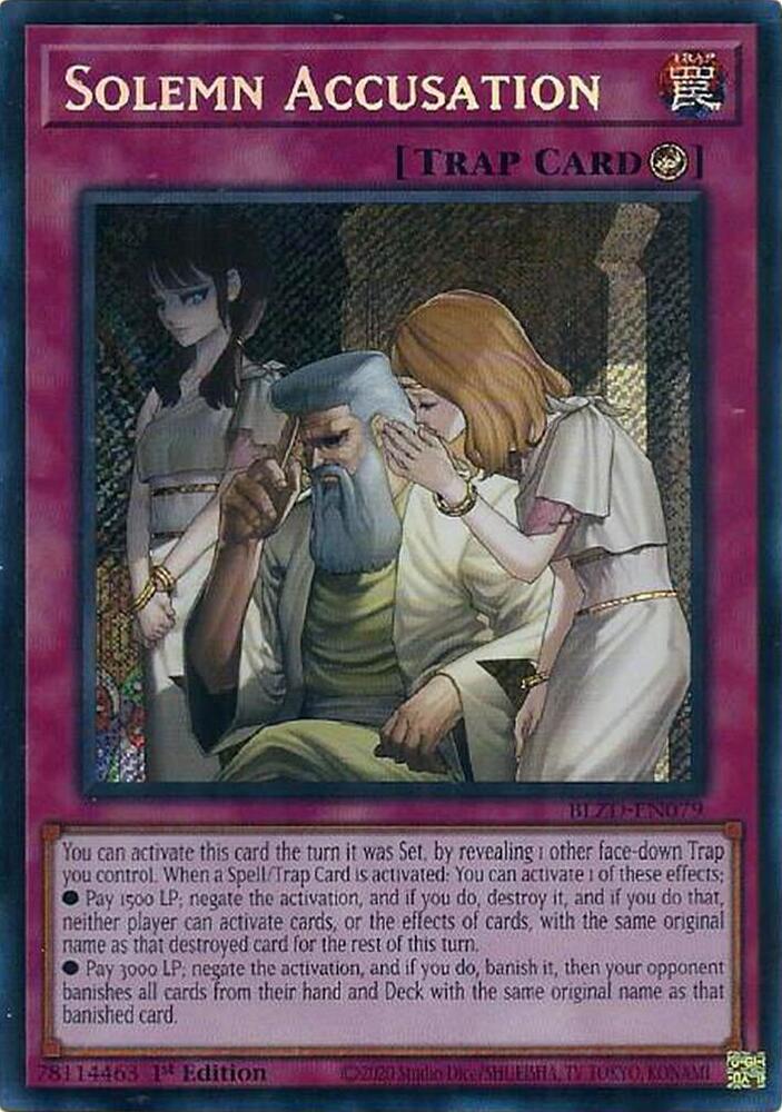 Solemn Accusation, Blazing Dominion BLZD-EN079