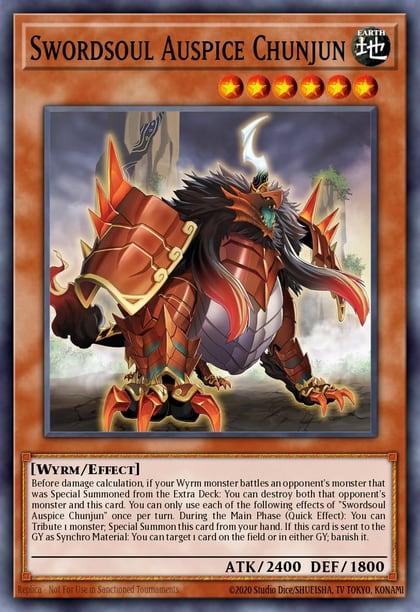 Swordsoul Auspice Chunjun, Burst of Destiny BODE-EN006