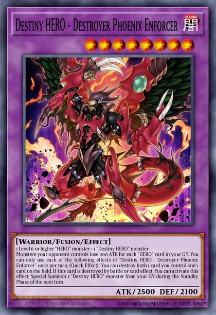 Destiny HERO - Destroyer Phoenix Enforcer, Burst of Destiny BODE-EN039