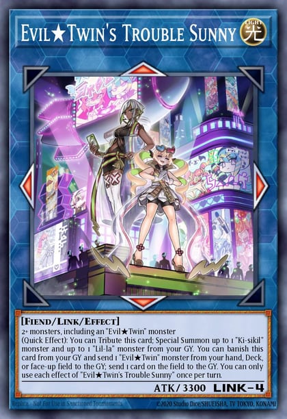 Evil Twin's Trouble Sunny (Starlight Rare), Burst of Destiny BODE-EN051