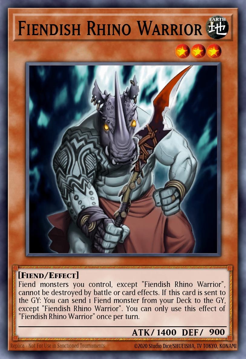 Fiendish Rhino Warrior, Breakers of Shadow BOSH-EN091