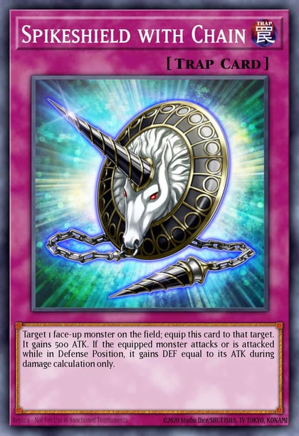 Spikeshield with Chain (Mosaic Rare), Battle Pack 2: War of the Giants BP02-EN214