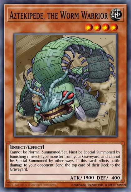 Aztekipede, the Worm Warrior, Battle Pack 3: Monster League BP03-EN041
