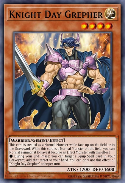 Knight Day Grepher (Shatterfoil), Battle Pack 3: Monster League BP03-EN109