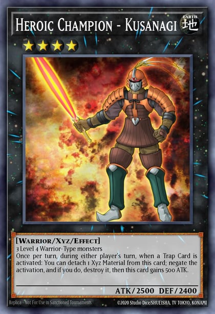 Heroic Champion - Kusanagi (Shatterfoil), Battle Pack 3: Monster League BP03-EN125