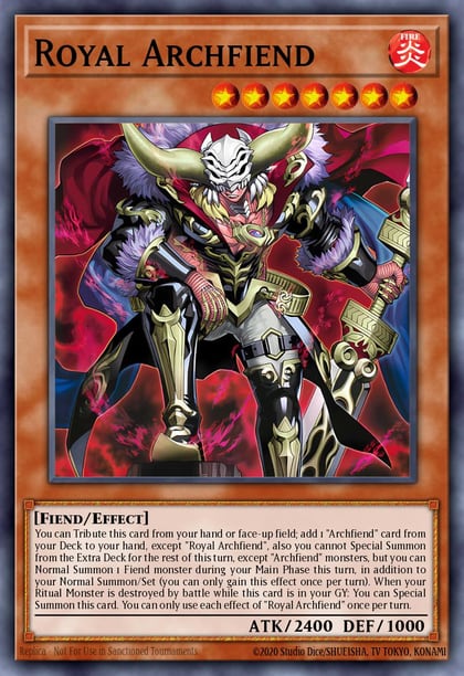 Royal Archfiend (Starlight Rare), Burst Protocol BPRO-EN014
