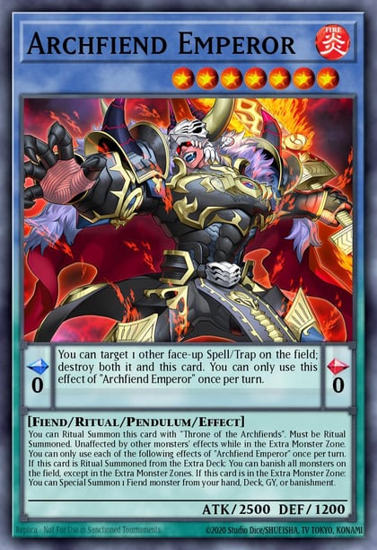Archfiend Emperor (Starlight Rare), Burst Protocol BPRO-EN031