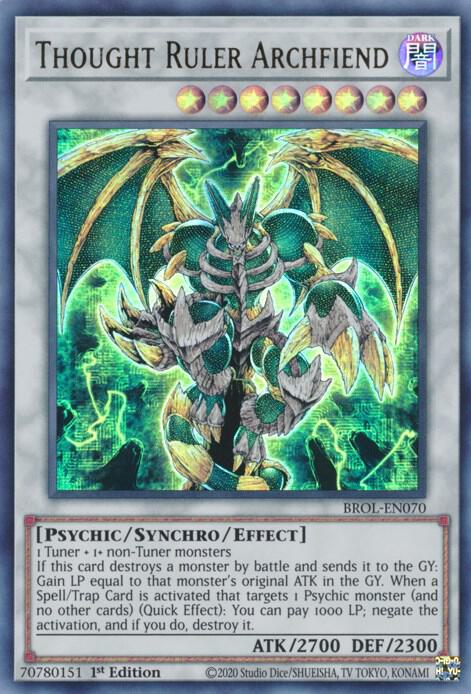 Thought Ruler Archfiend, Brothers of Legend BROL-EN070