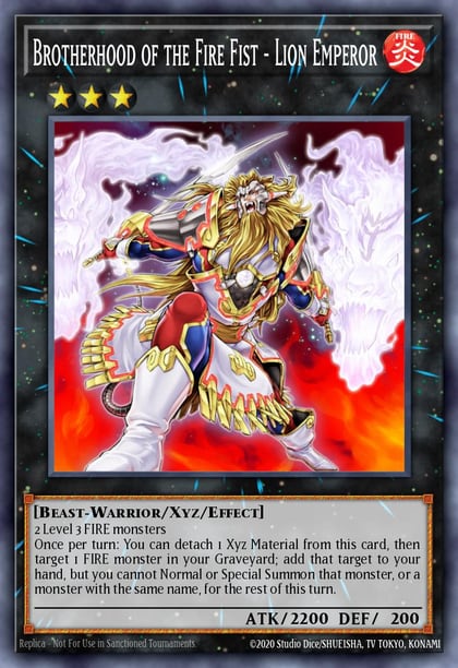 Brotherhood of the Fire Fist - Lion Emperor, Cosmo Blazer CBLZ-EN099