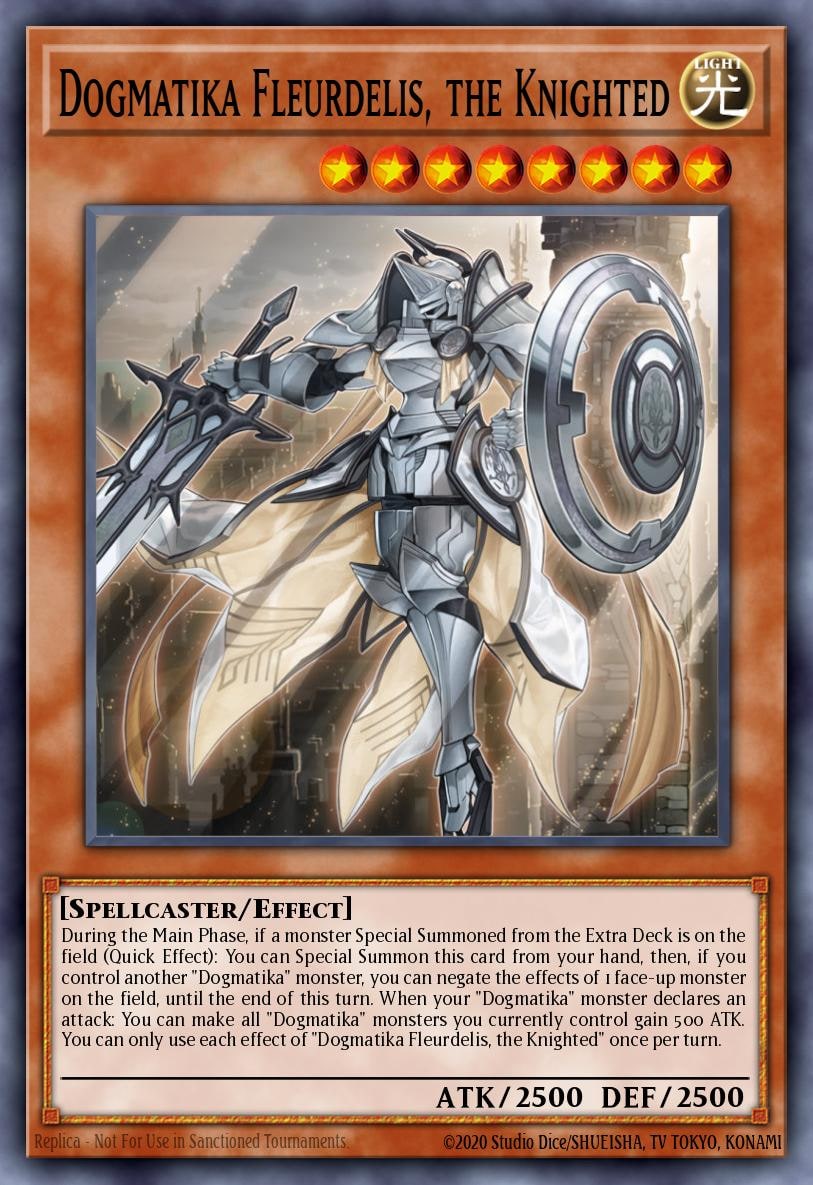 Dogmatika Fleurdelis, the Knighted (Secret Rare), THE CHRONICLES DECK: The Fallen & The Virtuous (All-Foil Edition) CH01-EN015