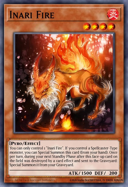 Inari Fire, THE CHRONICLES DECK: Spirit Charmers (All-Foil Edition) CH02-EN014