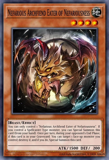 Nefarious Archfiend Eater of Nefariousness, THE CHRONICLES DECK: Spirit Charmers (All-Foil Edition) CH02-EN016