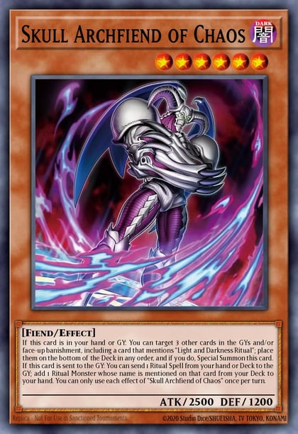 Skull Archfiend of Chaos (Starlight Rare), Chaos Origins CORI-EN002