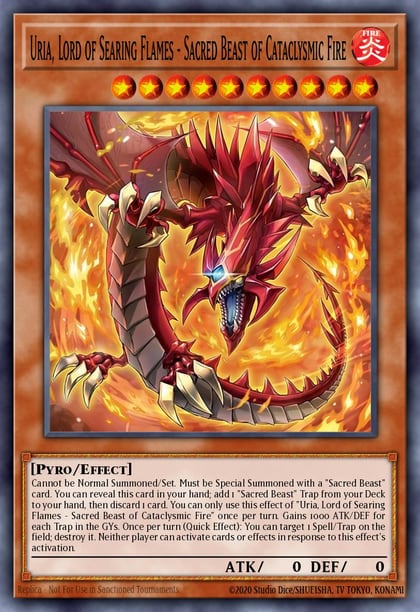 Inferno of the Sacred Beasts - Uria, Lord of Searing Flames, Chaos Origins CORI-EN005