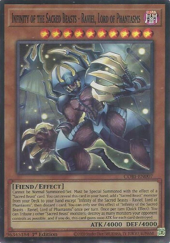 Infinity of the Sacred Beasts - Raviel, Lord of Phantasms, Chaos Origins CORI-EN007