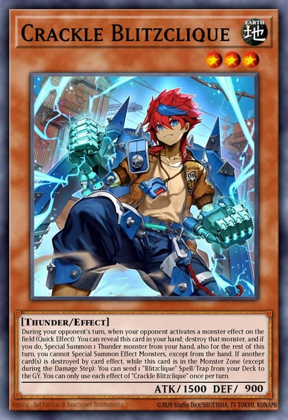 Crackle Blitzclique (Starlight Rare), Chaos Origins CORI-EN012