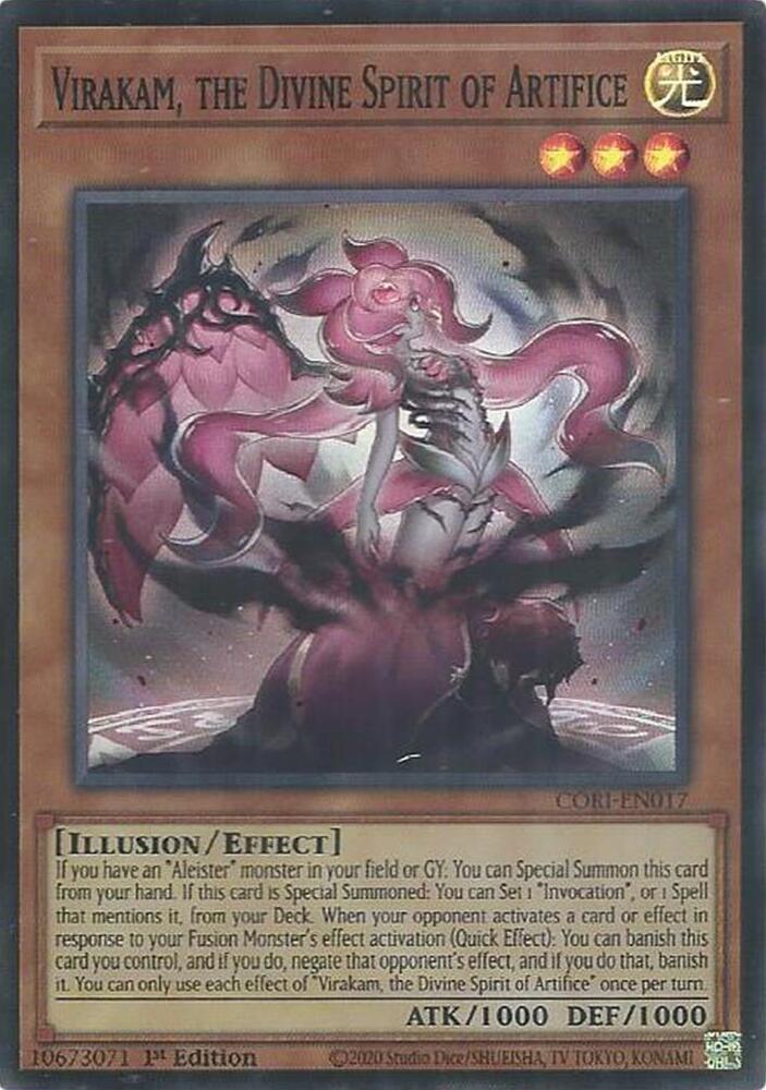 Virakam, the Divine Spirit of Artifice, Chaos Origins CORI-EN017