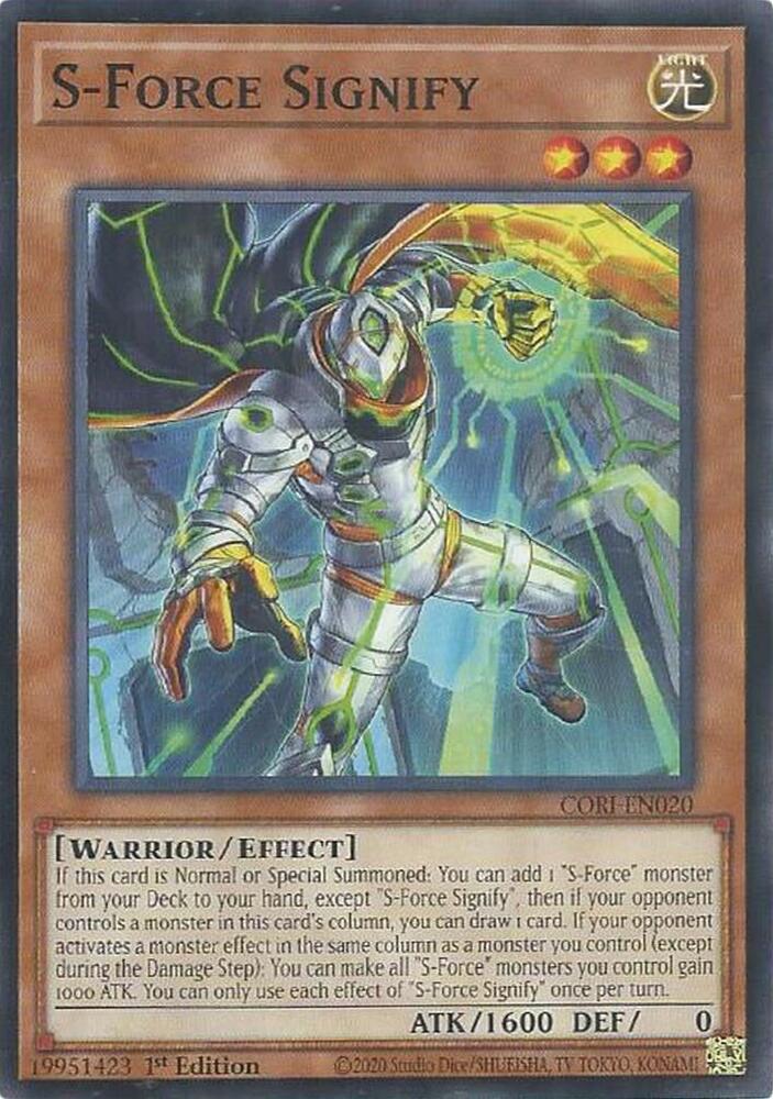 S-Force Signify, Chaos Origins CORI-EN020