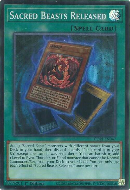 Sacred Beasts Released, Chaos Origins CORI-EN047